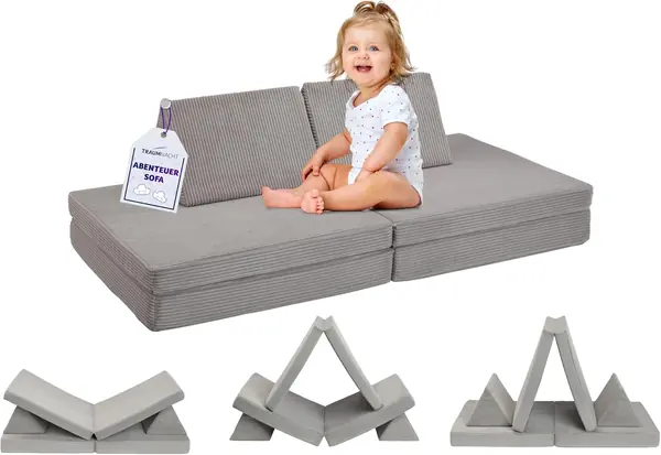 Abenteuer Sofa mit kuscheligem Bezug aus hochwertigem