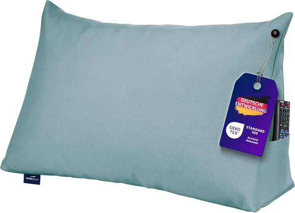Cozy Rückenkissen – Lesekissen, 70 x 40 cm türkis