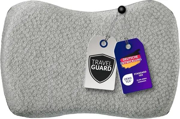 Travelguard ergonomisches Nackenkissen – Kopfkissen, grau